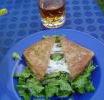 Toast con mozzarella e patè di olive