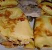 Crepes o crespelle al triplo gusto e filetto di maiale ai capperi