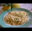 Spaghettini caprino e limone